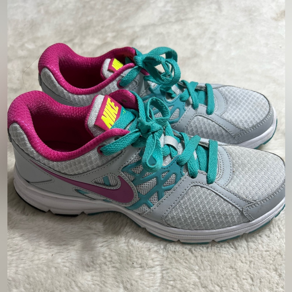 Nike Women's Shoes in Gray, Pink, and Teal